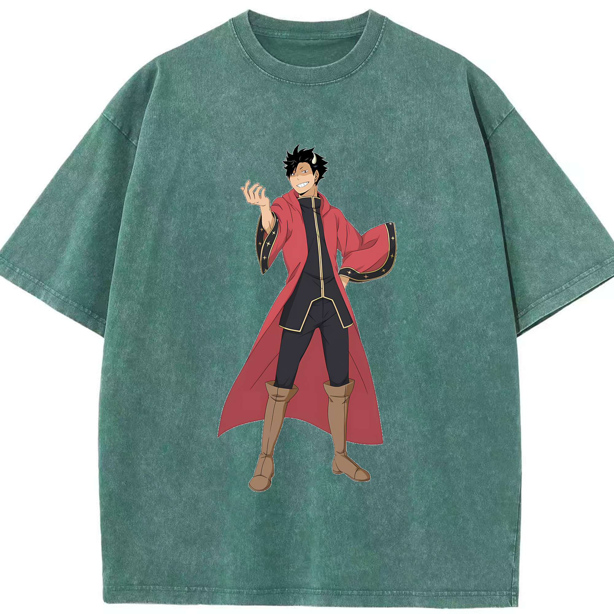 （画像用） ハイキュー!! Haikyu!! 綿100% ヴィンテージ風 半袖Tシャツ（フロントプリント）
